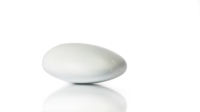White parting stone
